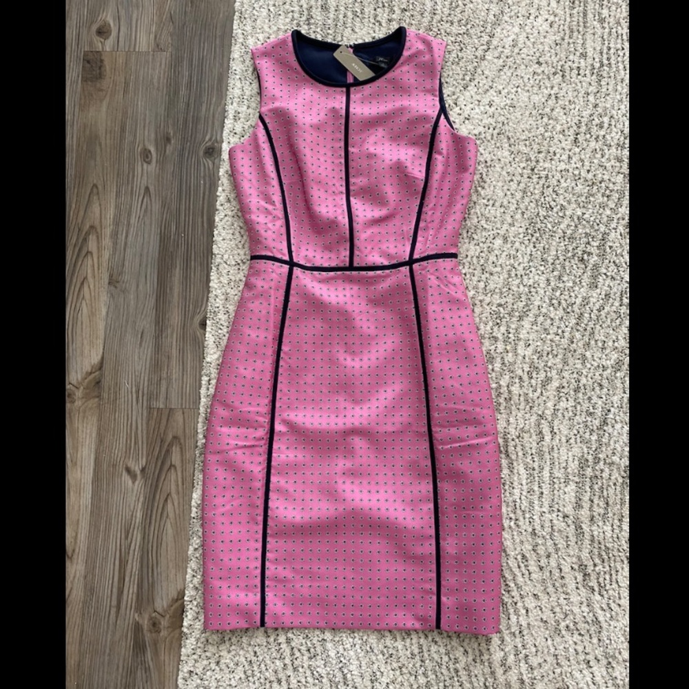 NWT J. Crew Foulard Print Sheath Dress
